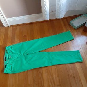 Talbots fawless slim ankle jean sz 4 green